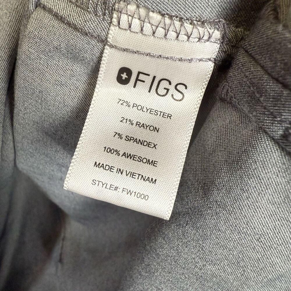 Figs catarina scrub top womens M graphite one pocket healthcare nursing - Picture 3 of 7